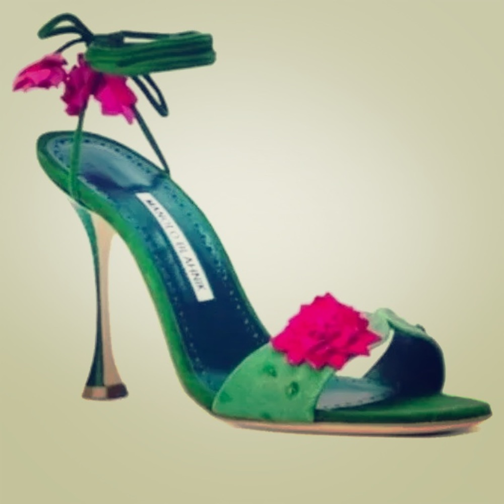 Manolo Blahnik Green sandals 39.5